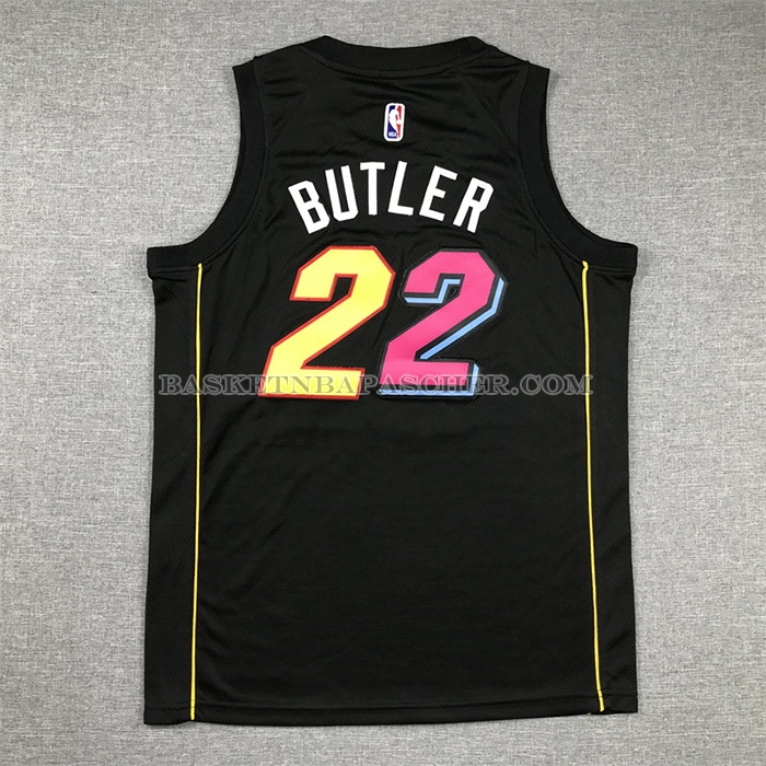 Maillot Enfant Miami Heat Jimmy Butler NO 22 2021-22 Ville Noir